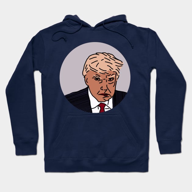 Trump Mugshot Hoodie by ellenhenryart